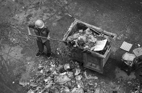 West London garage clearance team at work