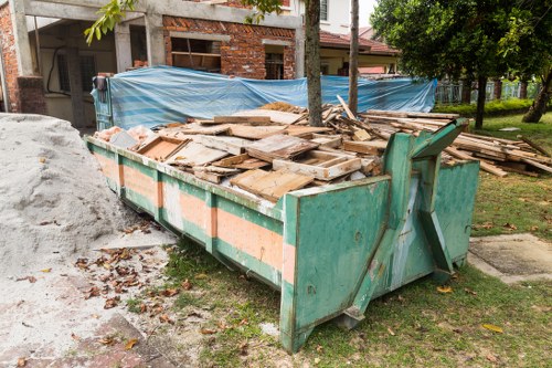 Commercial rubbish clearance in action in West London